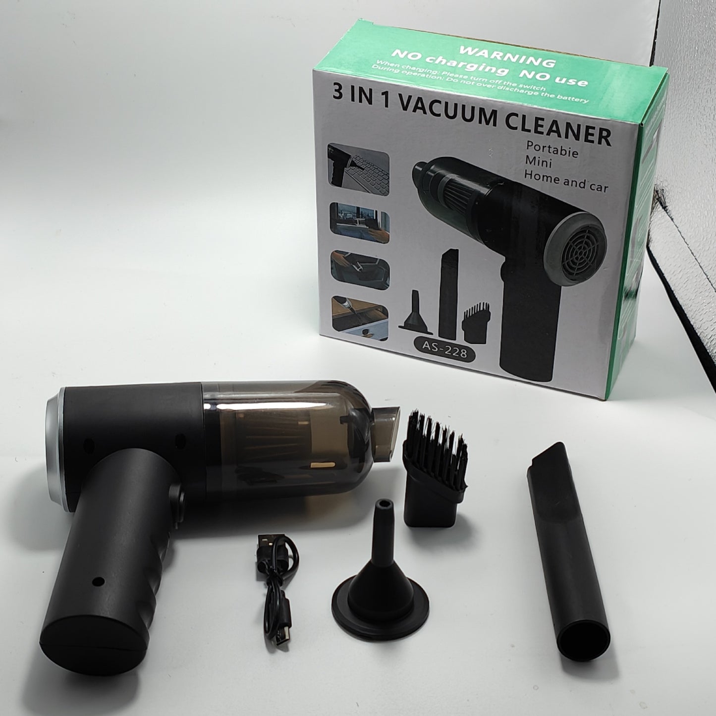 Car Vacuum Cleaner with Super Strong Suction, High Power, Wireless Charging, Smart, Portable, Desktop, Handheld, Small, Powerful Vacuum Cleaner